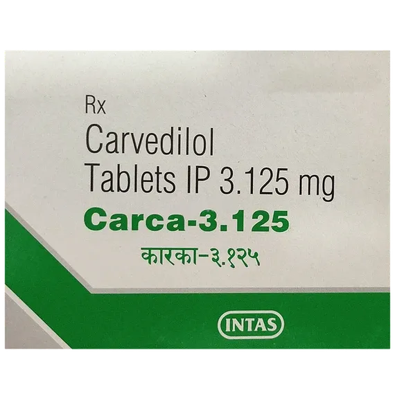 carca 3.125mg tablet 15's